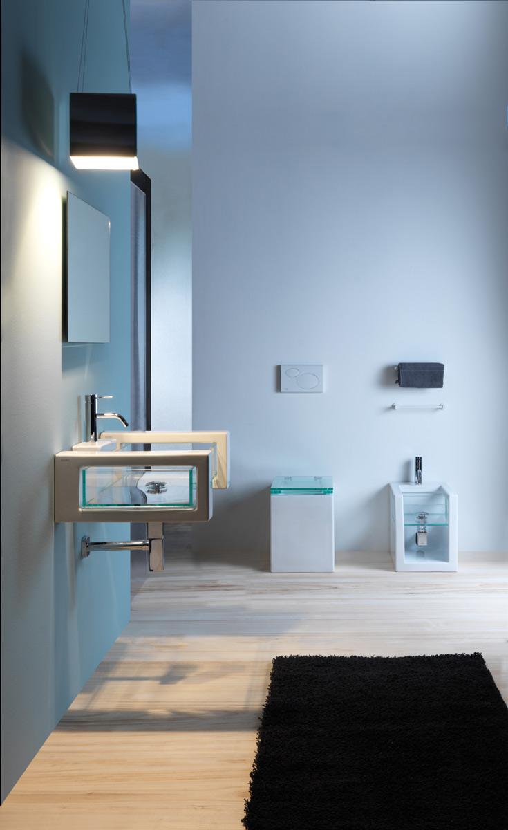 GLCEBI012 Консоль приставная для установки чаши биде GSG CERAMIC GLASS - Вид №1