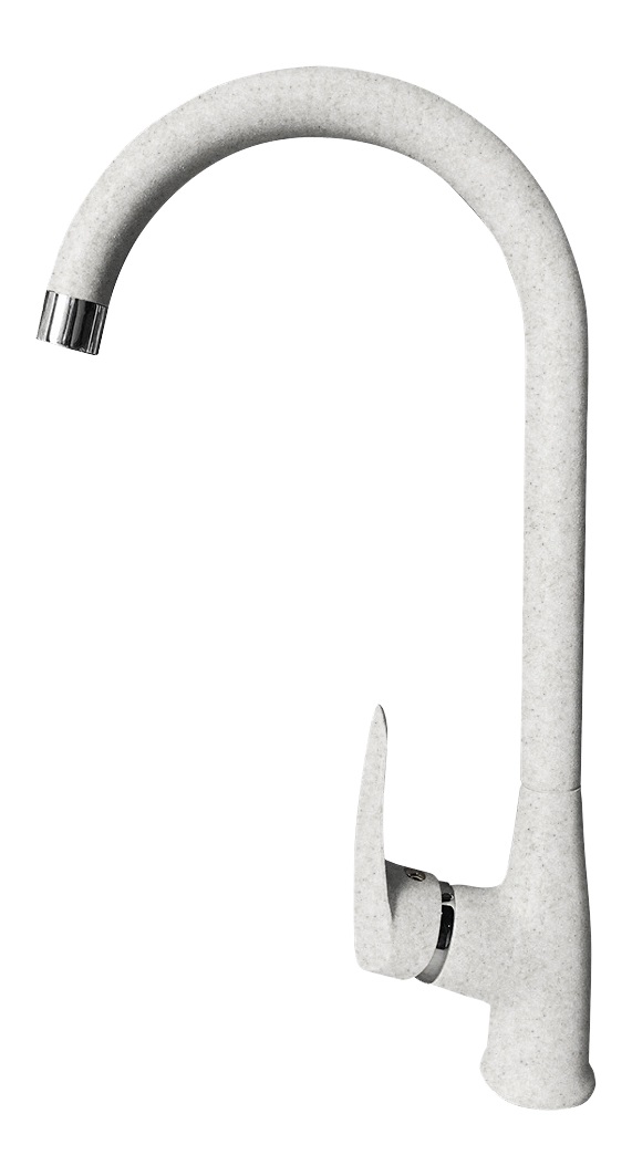 Кухонный смеситель Z-3424 белый GranFest QUARZ