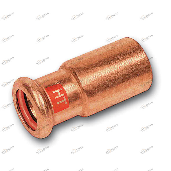 1122437642 SANHA 12243 пресс-фитинг солн.,медь, ниппель переходн. ВПр-НПр 76,1ax42 мм 