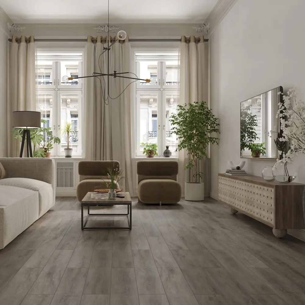 SPC плитка Natisston Дуб Ферро класс 43 толщина 4 мм 2.232 89453148 STLM-2185828 
