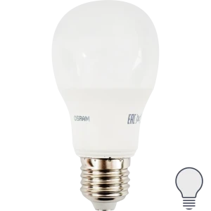 Лампа светодиодная Е27 220 В 5.5 Вт груша 470 лм, холодный свет