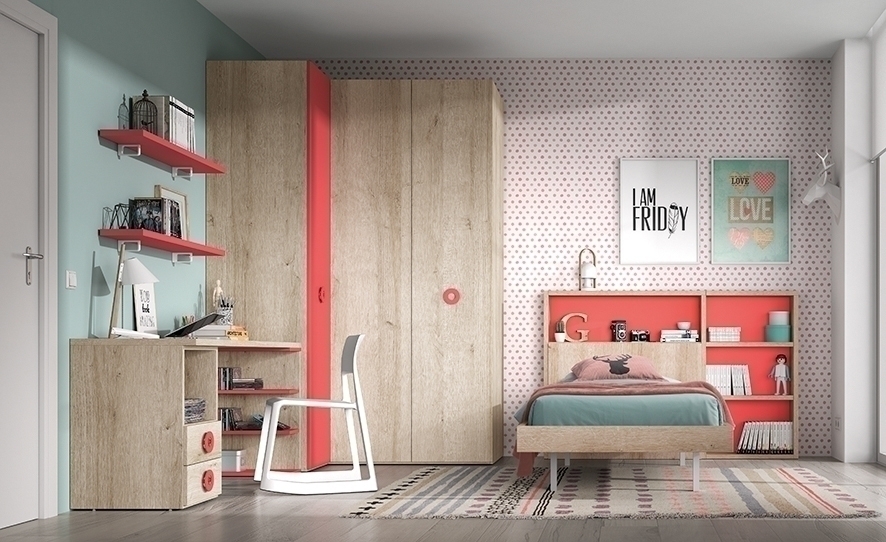 103027 Детская комната с простой кроватью Ambiente 22 Arasanz Oslo Santreyd - Вид №2