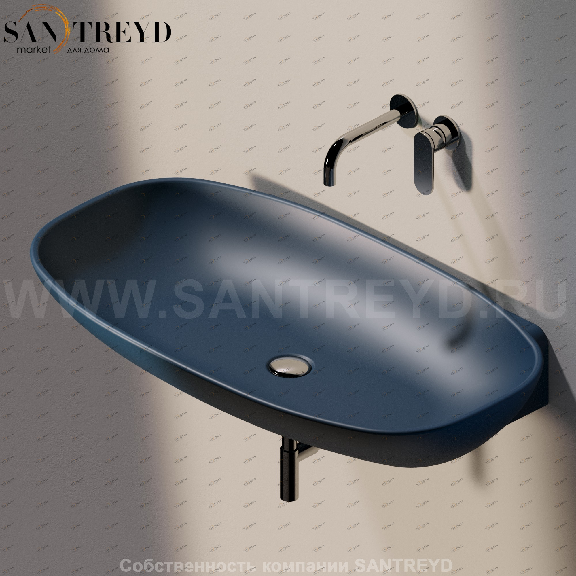 ND5082.7016 Подвесная раковина настенная прямоугольная Ceramica Flaminia Nuda