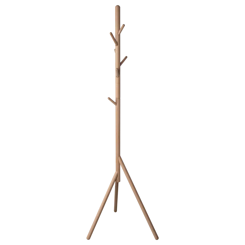 Вешалка напольная Naturo Wood 48.5x170x56.9 см KONSENSA дерево цвет бежевый 89388876 STLM-2095122  - Вид №1