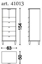 OPERA CONTEMPORARY Комод из дерева Desiré Desire sun-id-1394051 - Вид №3