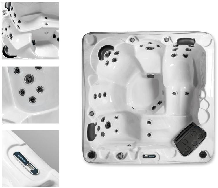 Gruppo Treesse Квадратный наземный мини-бассейн с гидромассажем Standard spa sun-id-1437699 - Вид №1