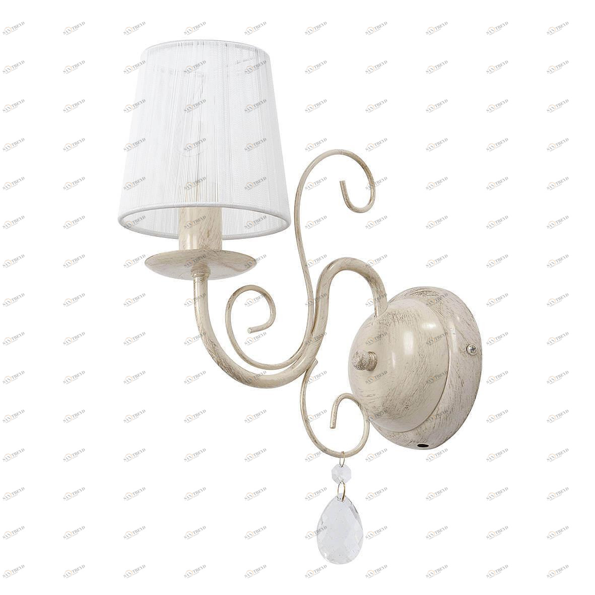 Бра металлическое с абажуром молочно-белое Vitaluce V1186/1A VITALUCE  00-3929037 Белый 