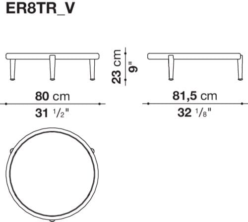 Круглый садовый столик B&B Italia Outdoor ARCH-00146989 - Вид №5