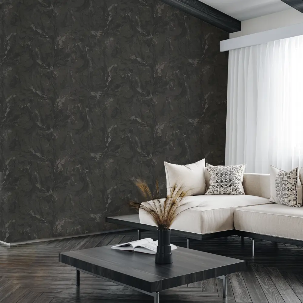 Обои флизелиновые Walldecor Пантеон черные 1.06 м 75213-44 89361489 STLM-2017436 - Вид №3
