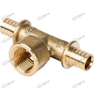 Тройник-переходник ВР 16x1/2" аксиальный для труб из сшитого полиэтилена STOUT SFA0028001612