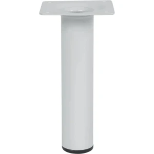 Ножка для мебели круглая ⌀30 мм высота 150 мм белая