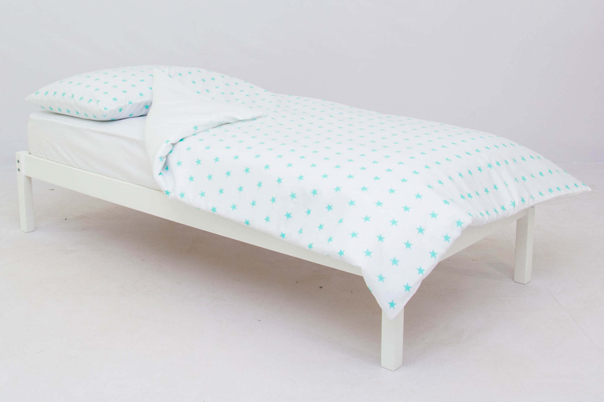 Детское постельное белье "Звезды" мятное БЕЛЬМАРКО  327375 Белый Santreyd  - Вид №1