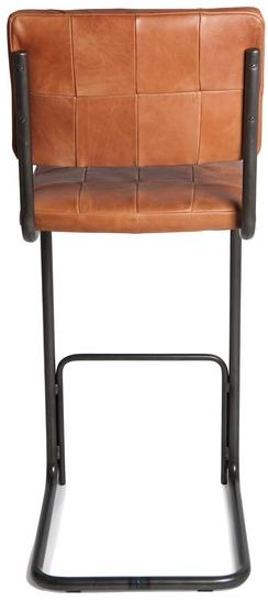 Jess Высокий консольный стул из кожи со спинкой Nelson sun-id-1439785 - Вид №2