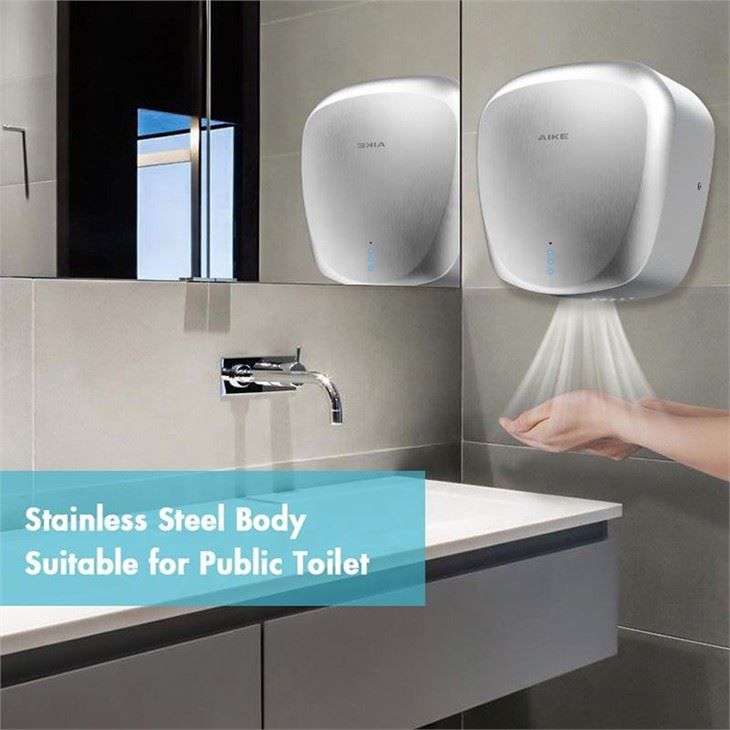 Сушилка для рук из нержавеющей стали AIKE AK2901_556  - Вид №5