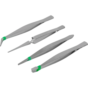 Набор пинцетов специальных из углеродистой стали Спец 3630, 4 шт.