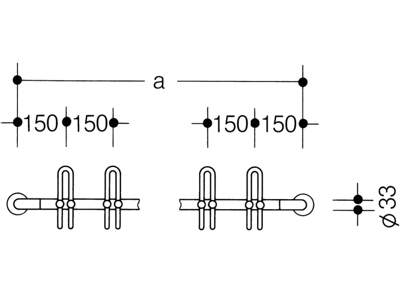 33.7010.7H гардеробная штанга HEWI System 111 | Polyamid  - Вид №1