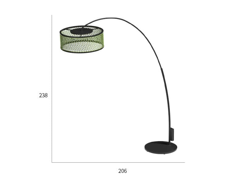 Металлическая напольная лампа VINEKO Polaris ARCH-00110778 - Вид №3