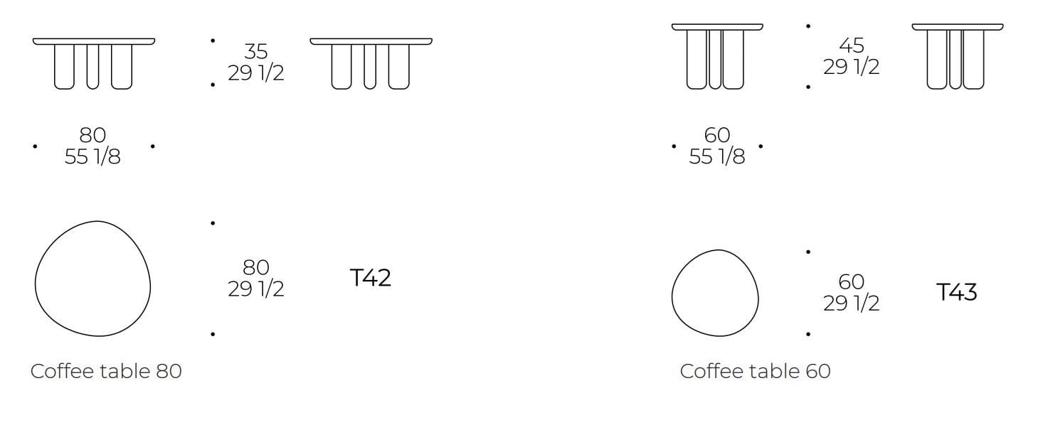 Круглый деревянный журнальный столик Liu Jo Living Collection ARCH-00029165 - Вид №7