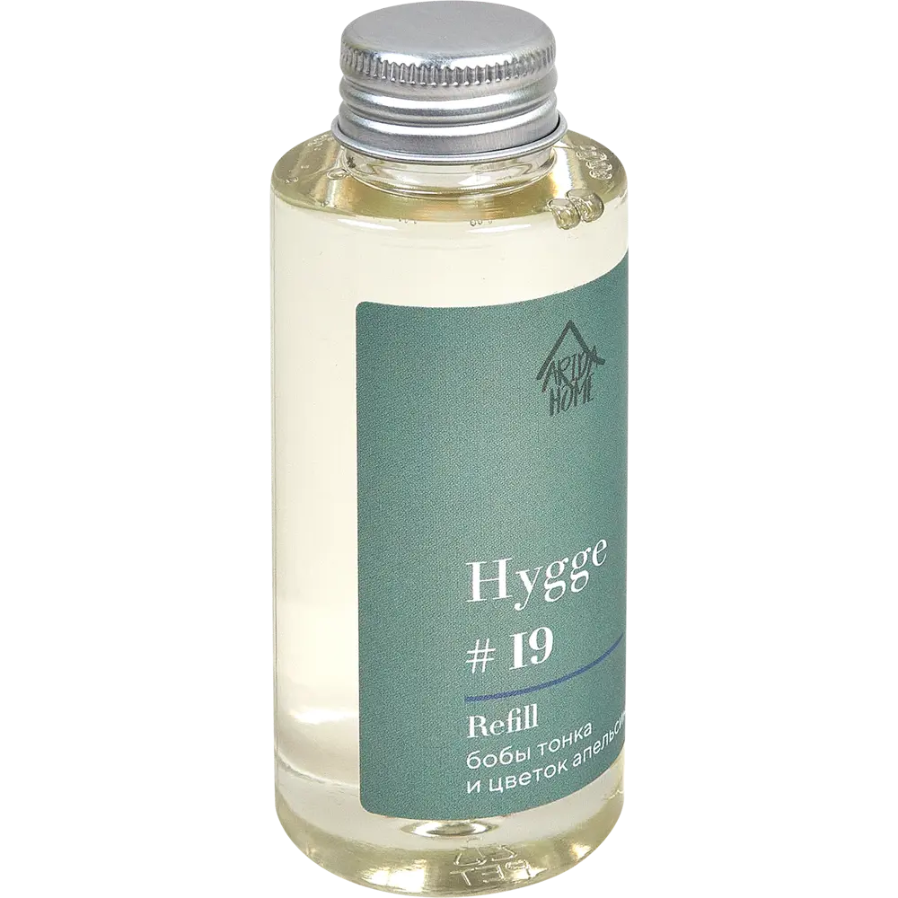 Наполнитель для аромадиффузора Arida Home Hygge 19 с ароматом Тонка/цветок апельсина, 100 мл 88950260 STLM-0812820 - Вид №1