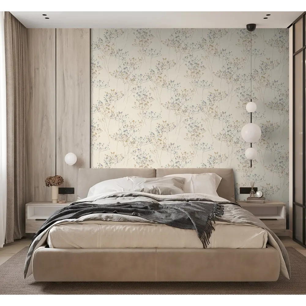 Обои флизелиновые Wallsecret Divina бежевые 1.06 м 8973-21 STLM-2077937 - Вид №4