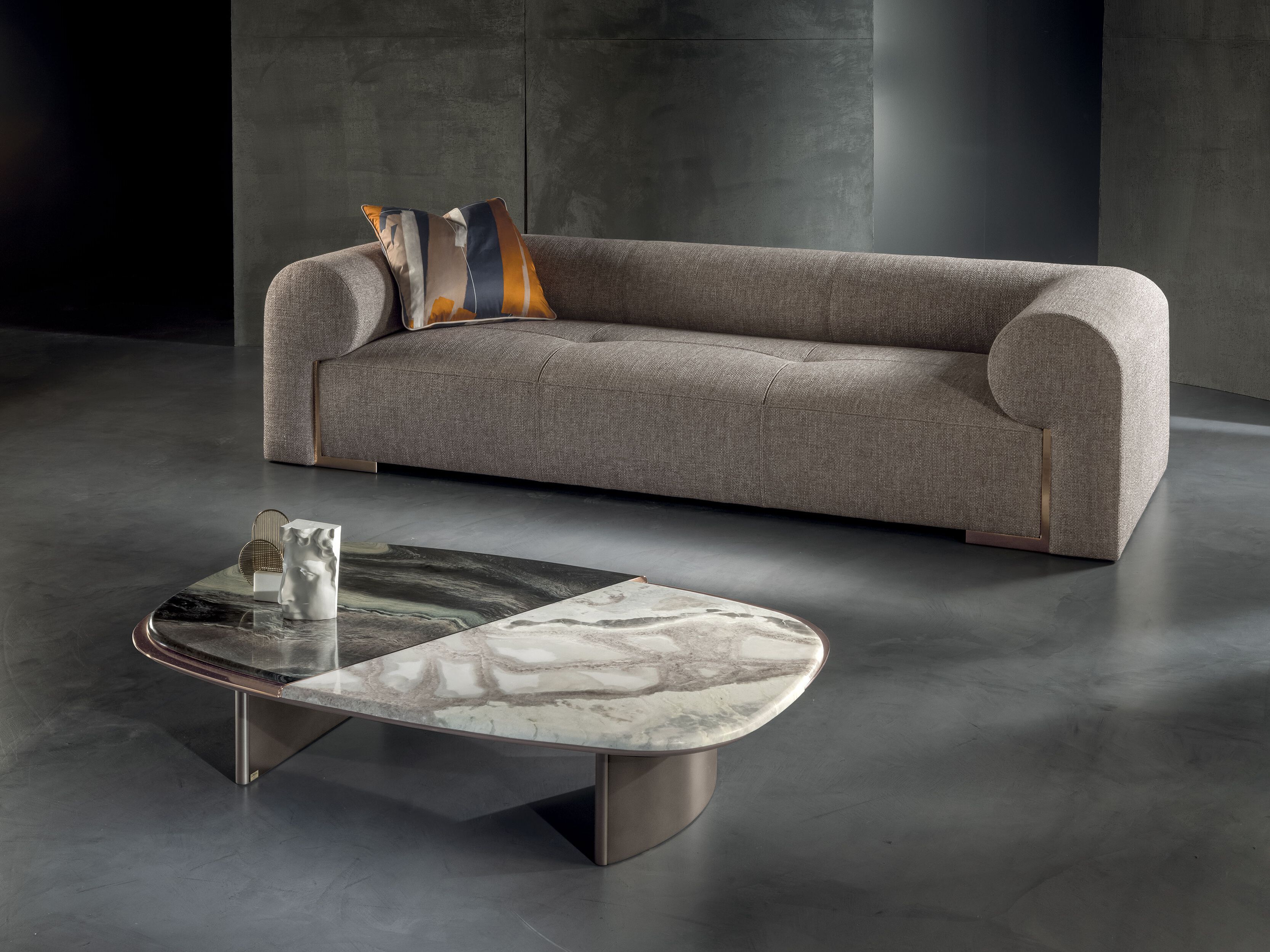 Секционный диван из ткани Longhi Blooming ARCH-00153284 - Вид №4