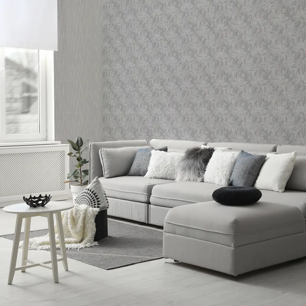 Обои флизелиновые Аспект Ру Флирт серые 1.06 м 30226-41 STLM-2073692 - Вид №3