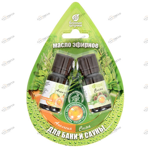 Банные штучки Набор масел из 2-х флаконов (Апельсин+сосна) 5274