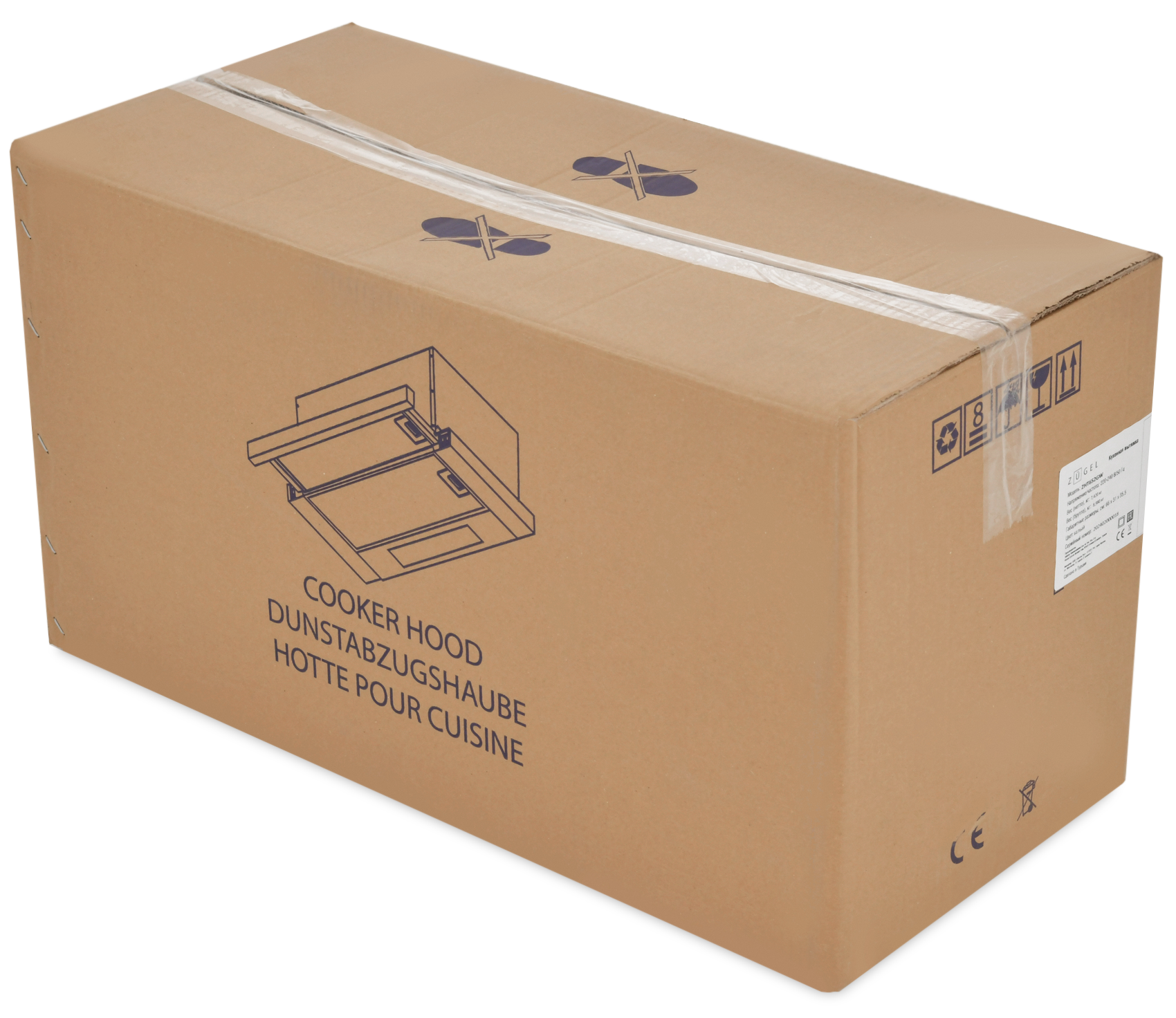 9175453 Вытяжка телескопическая ZUGEL ZHT652GW белый/белый STDN-0080159 - Вид №19