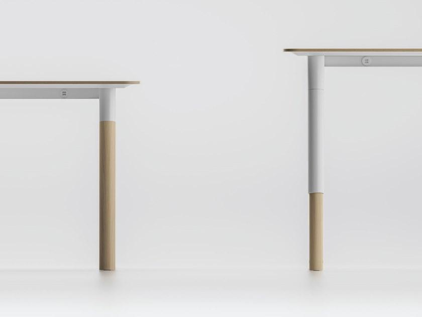 FANTONI Квадратный лакированный стол для совещаний Woods sun-id-1417834 - Вид №2