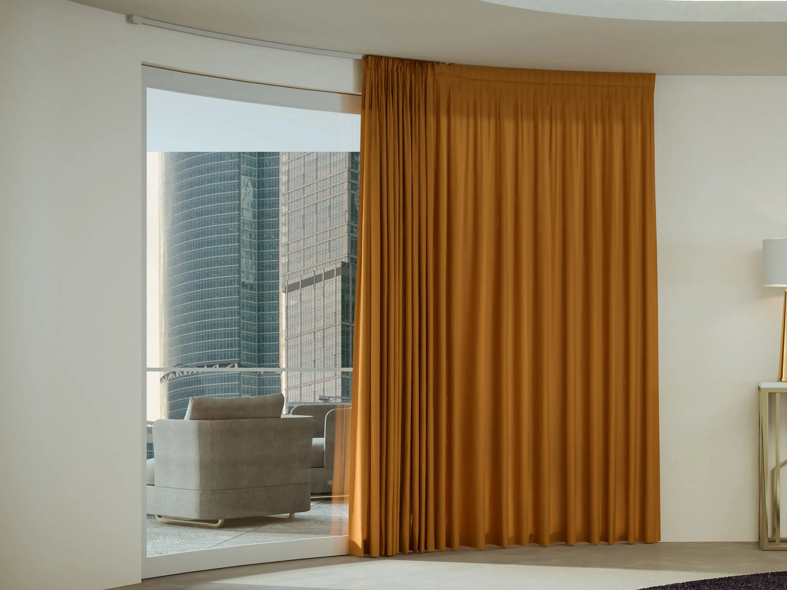 Алюминиевая направляющая для завитых штор Mottura арка ARCH-00072426