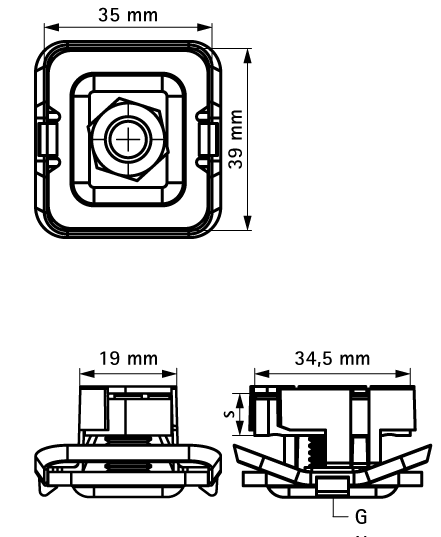 665185106 Монтажные профиля BIS RapidStrut® Гайки быстрого монтажа G2 (BUP1000) монтаж в профиле Strut WALRAVEN  - Вид №1