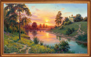 93878563 Картина на холсте Тишина, 68х108 см STLM-0602106 РУССКАЯ КОЛЛЕКЦИЯ