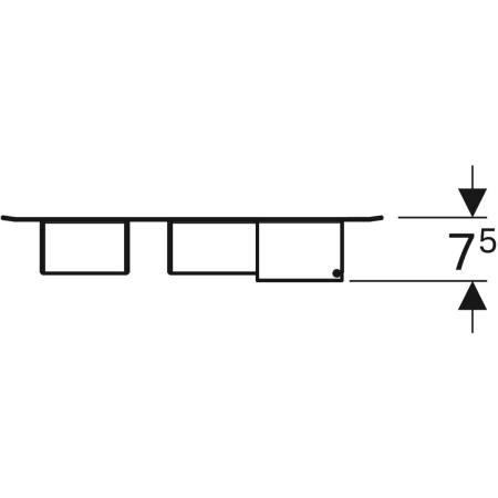 GEBERIT 500.649.16.1 Магнитная доска Geberit с многофункциональными ящиками  - Вид №2