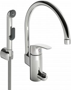 Oras 1034 Смеситель для умывальника с клапаном 1034 Safira Хром