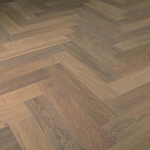 Паркет Ёлка Solidfloor New classic Св. Пол 1128549 Дуб Натур (Рельефная) 610х122 мм 1500200202 - Вид №1