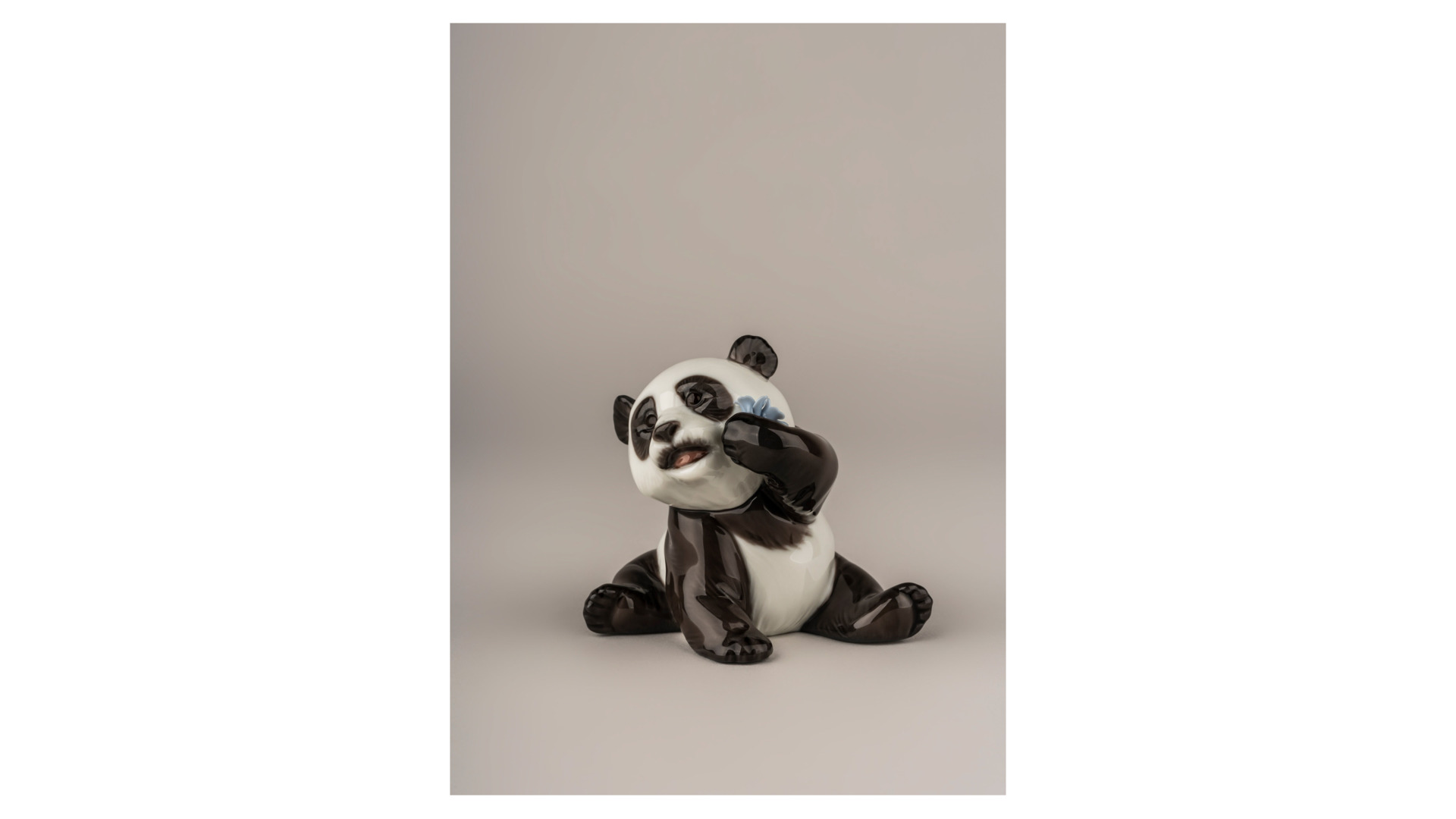 10669038 LLADRO Фигурка Lladro "Довольная панда"  9x8см Фарфор Lladró  - Вид №4