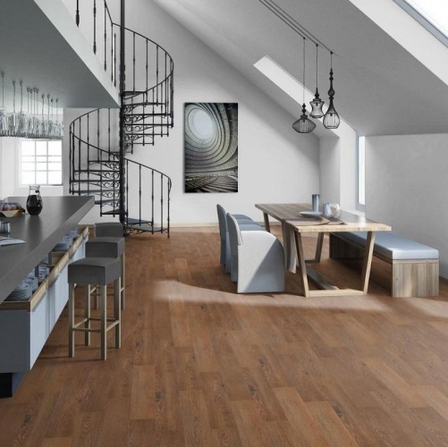 Виниловый ламинат Tarkett New Age Exotic Дуб с брашью (Текстурированная) 914,4х152,4/101,6 мм 1000901201 - Вид №2