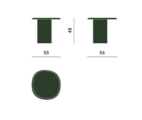 Овальный журнальный столик с лакированной или мраморной столешницей Carpanese Home Rising ARCH-00044091 - Вид №3