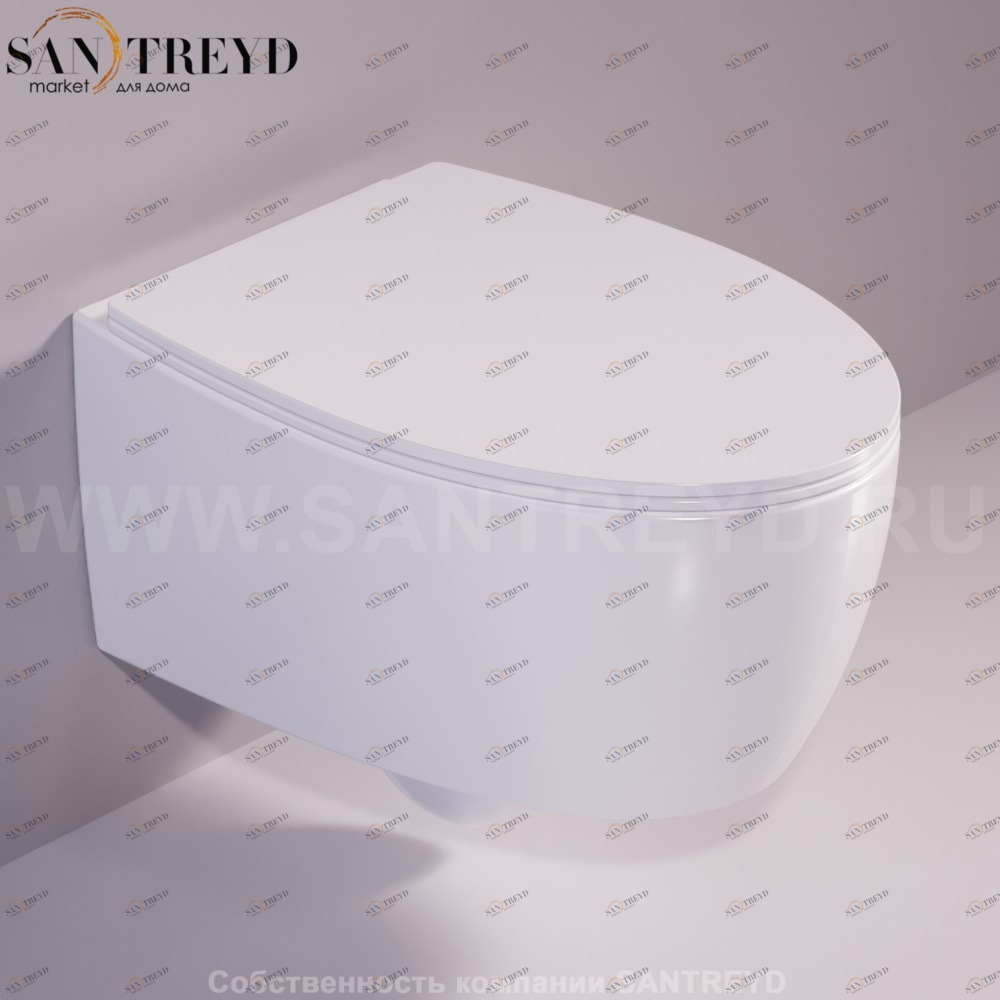 LFT18BIANCO Подвесной унитаз настенный Белый Simas LFT Spazio Италия