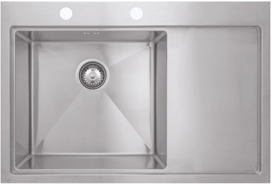 Кухонные мойки Eco Marino SMB-7852RSK.B(вентиль-автомат) SEAMAN