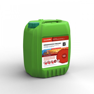 GWF-BK/10 GreenLAB GREENWOOD FIRE-BIO B Концентрат 1:15, 10 л, АНТИПИРЕН I-ой группы, АНТИСЕПТИК, ГРУНТОВКА