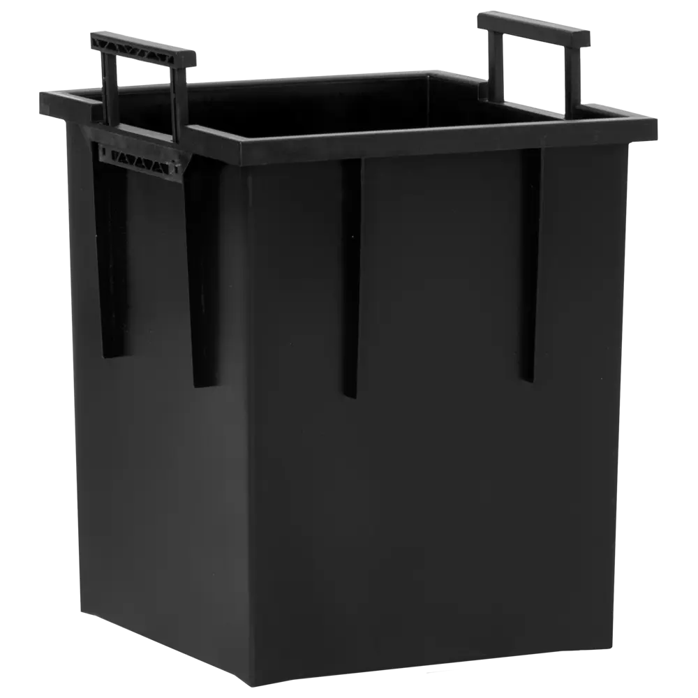 Кашпо Oladom Deluxe Long Ø29.5 h56.5 см v19 л пластик черный с автополивом Santreyd STLM-2153856 - Вид №3