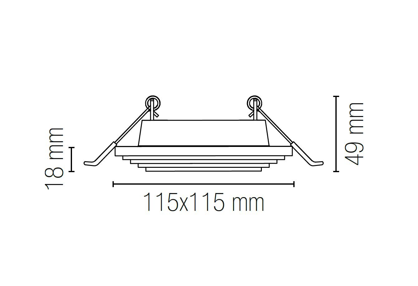 Квадратный гипсовый прожектор Fan Europe Lighting INTEC ARCH-00013364 - Вид №1