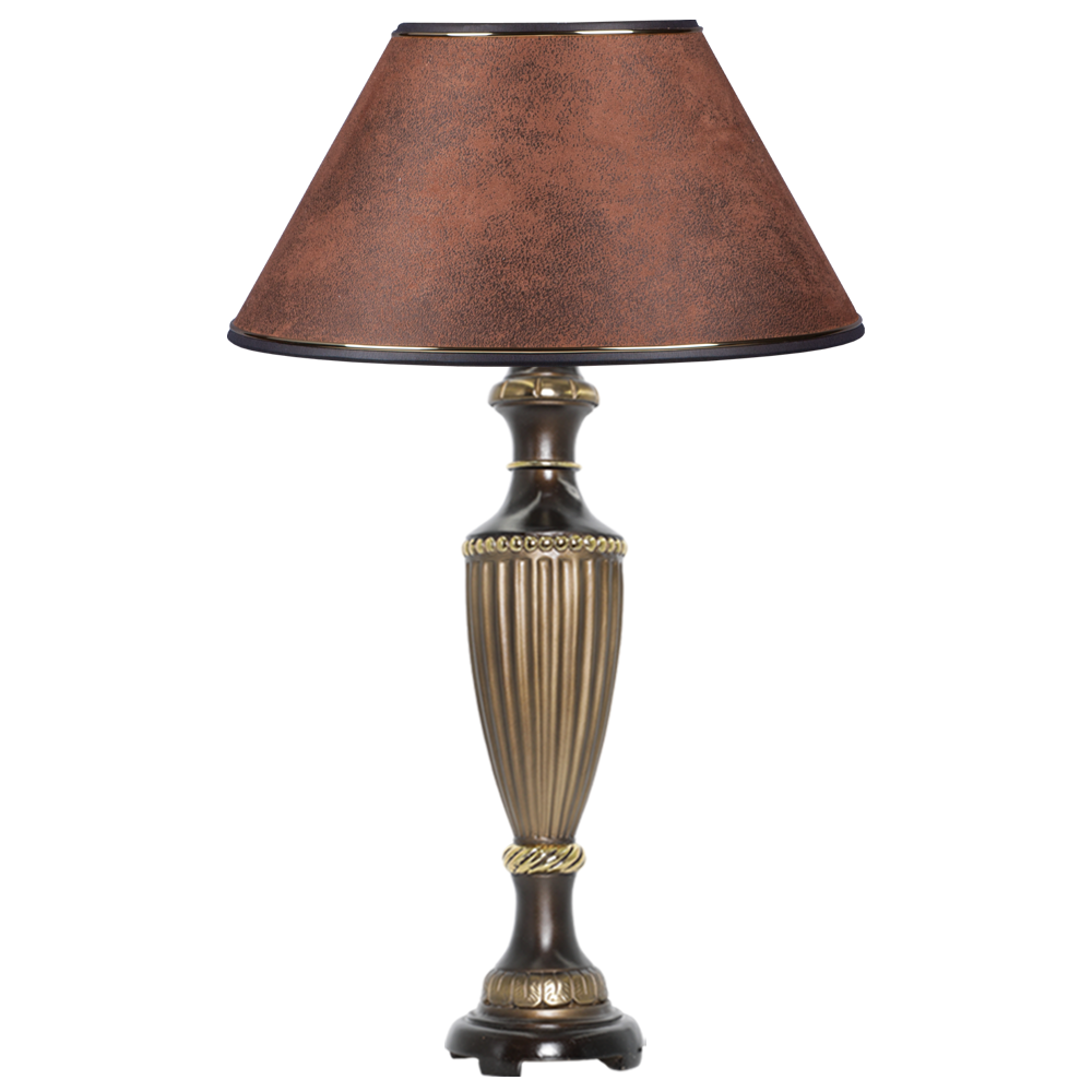 32004,34013 Настольная лампа Ваза Ребристая Бронза Шоколад BOGACHO 4627138210574, 4627138151556