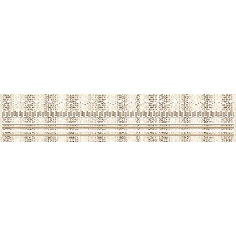 Бордюр настенный Azori Romanico Ginkgo 6.2x31.5 см матовый цвет бежевый STLM-2076089
