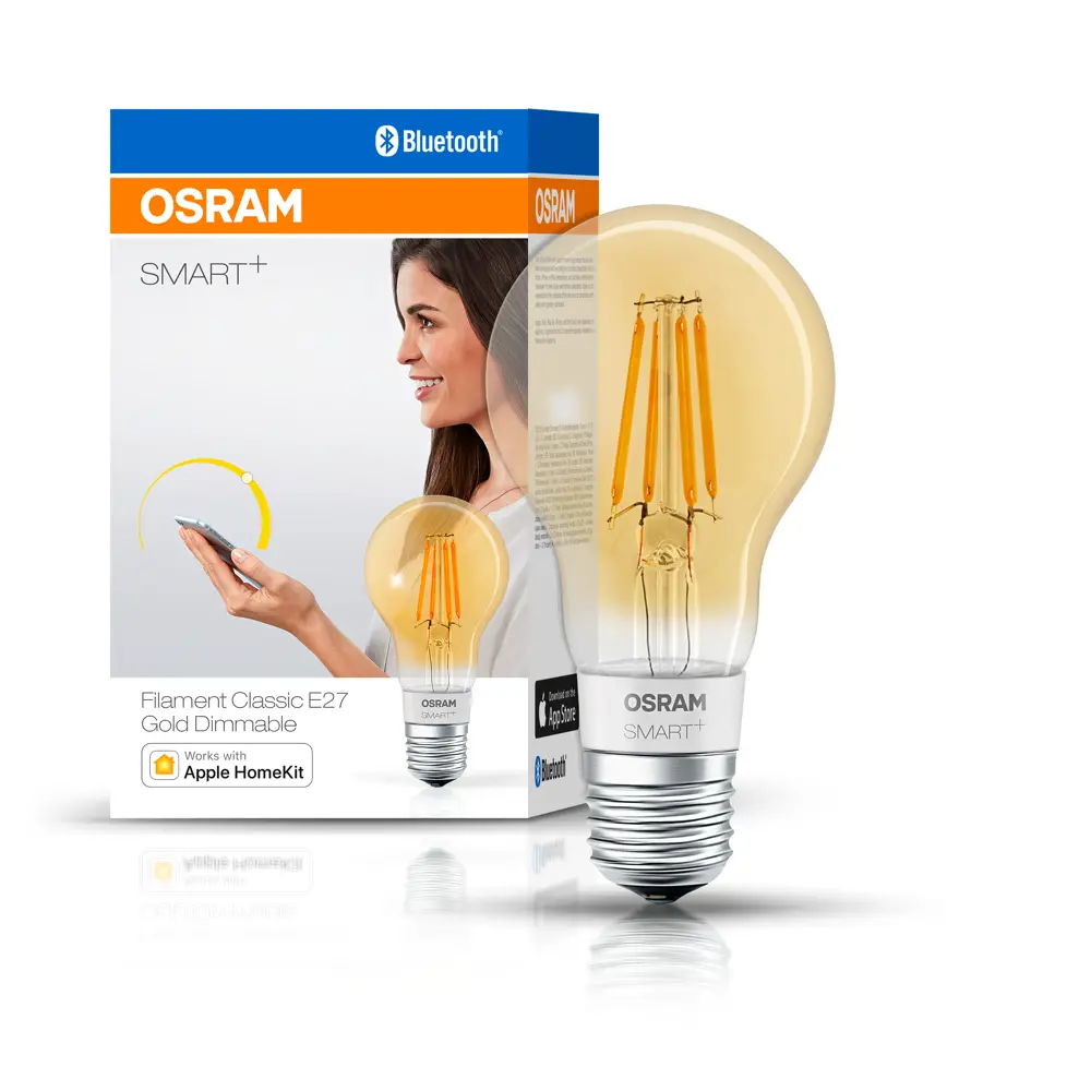 Лампа умная светодиодная Osram Smart Plus E27 220-240 В 5.5 Вт груша золотистая 600 лм, теплый белый свет LEDVANCE STLM-2207720 - Вид №3