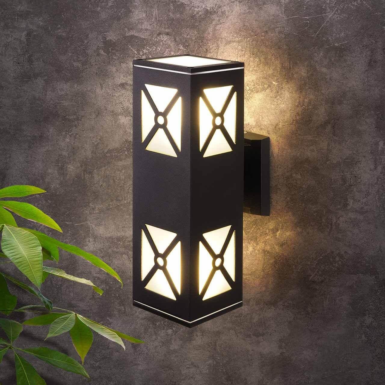 Уличный настенный cсветильник 30,5х15,5х9 см черный Techno 4690389131912 ELEKTROSTANDARD TECHNO 00-3898190 Черный - Вид №1