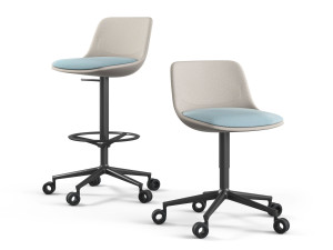 Поворотный регулируемый по высоте 5 спиц офисный стул