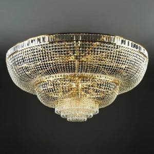 Люстра хрустальная потолочная золото Bogates Solara 360 Strotskis 360 BOGATES ДИЗАЙНЕРСКИЕ, SOLARA 00-3888660 Золото;прозрачный