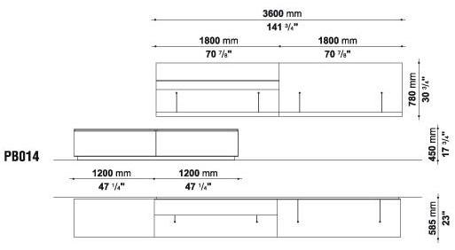 B&B Italia Стенка открытая с дверцей Pab sun-id-1474226 - Вид №7